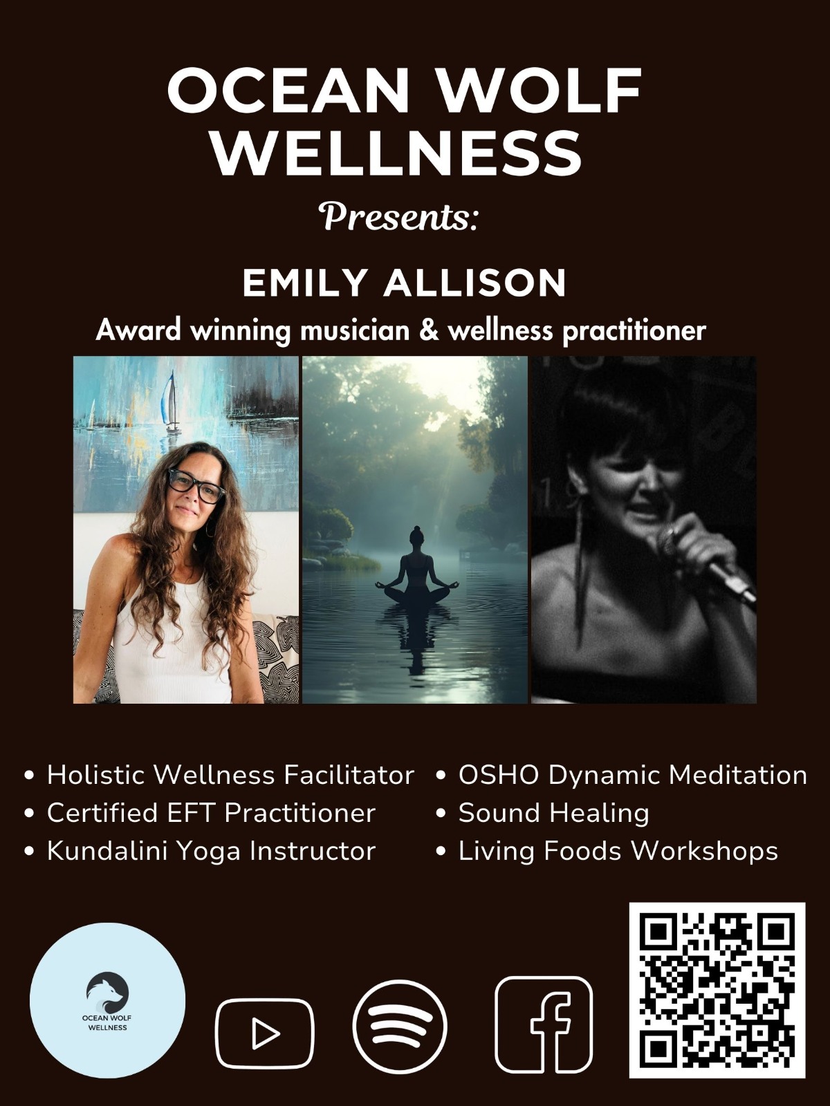 Ocean Wolf Wellness digital flyer